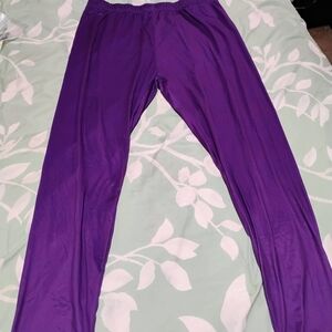 Women's Dark Purple Straight Leg Pants